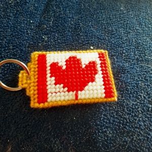 Canada flag keychain